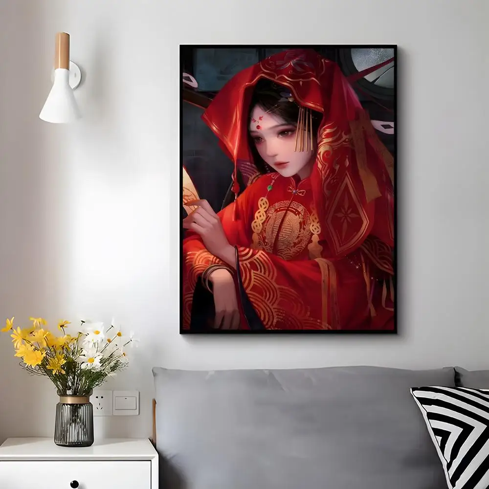 Horror Game P-Paper Bride Poster Trendy Aesthetic Wall Decor for Dorm & Bedroom