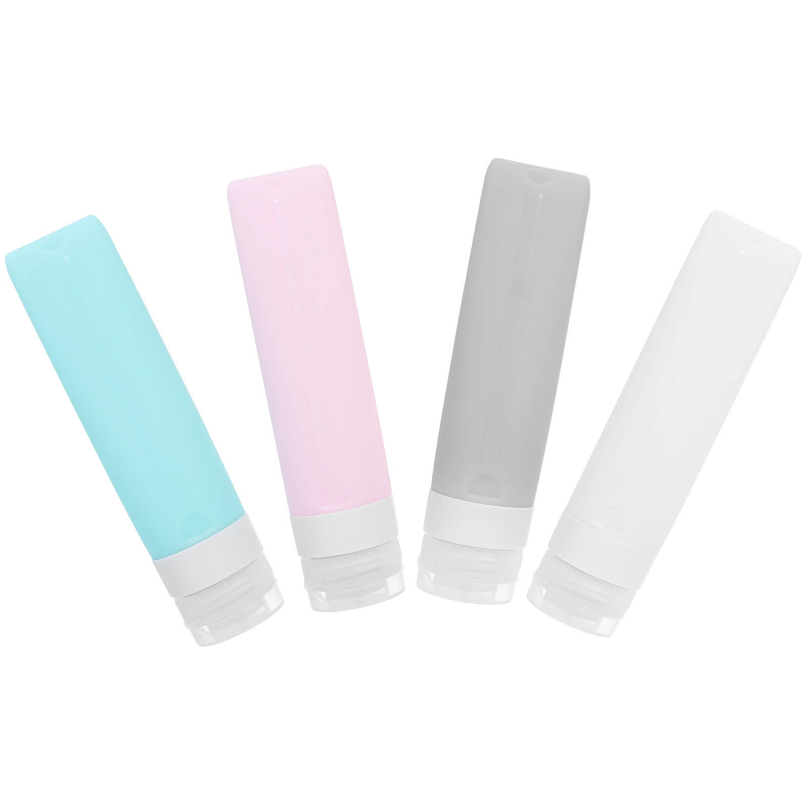 

4 Pcs Travel Bottles Leak Proof Squeezable Liquid Sub Bottle Refillable Containers for Toiletries Long Term Use