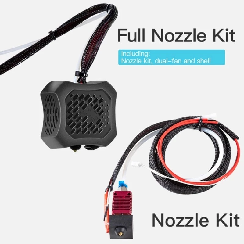 24V Ender 3 V2 Full Nozzle Kit with Nozzle Extruder+Cooling Fan+Shell for Creality 3D Printer Parts