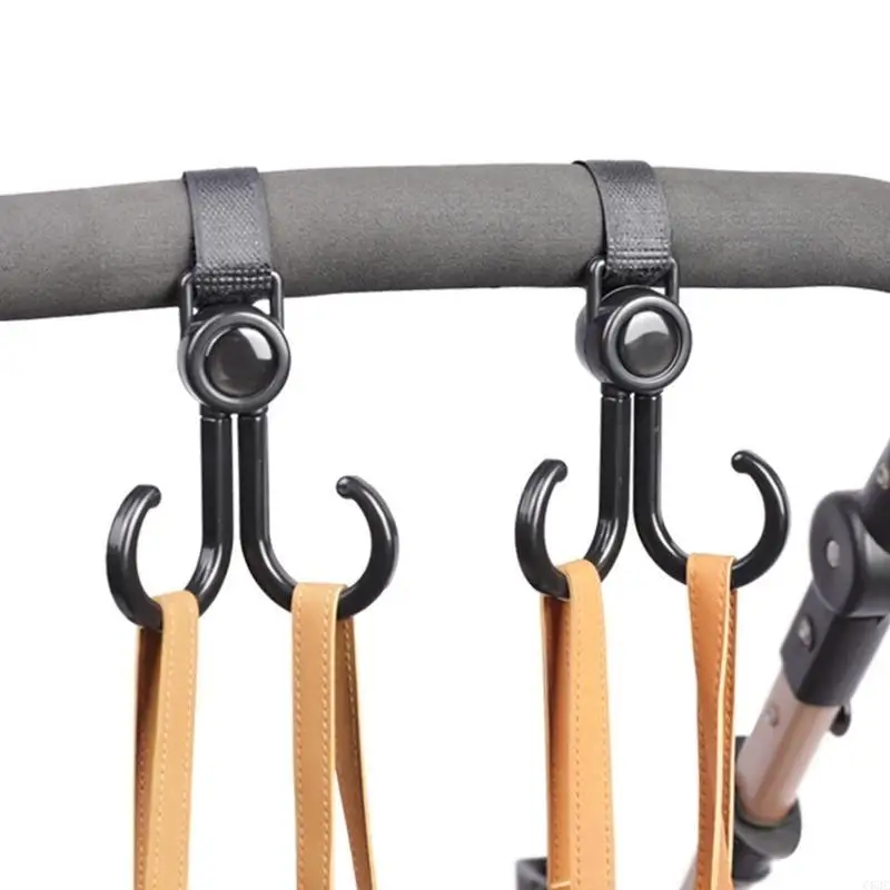 C63C عربة أطفال مزدوجة الخطاف شماعات 2 قطعة/المجموعة طفل محمول للسفر في الهواء الطلق #2