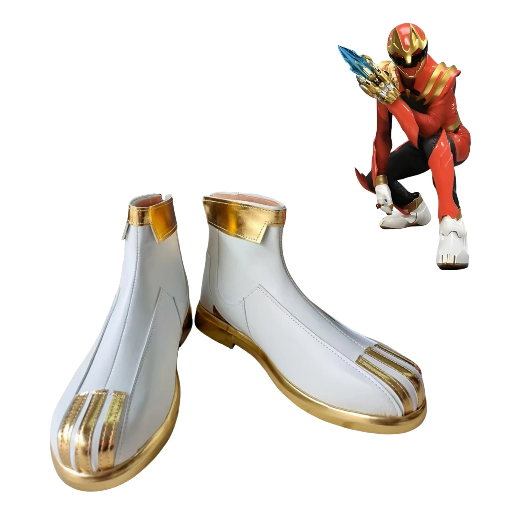 

No.1 SENTAI GOZYUGER Cosplay Shoes Boots Game Anime Party Halloween Custom Made
