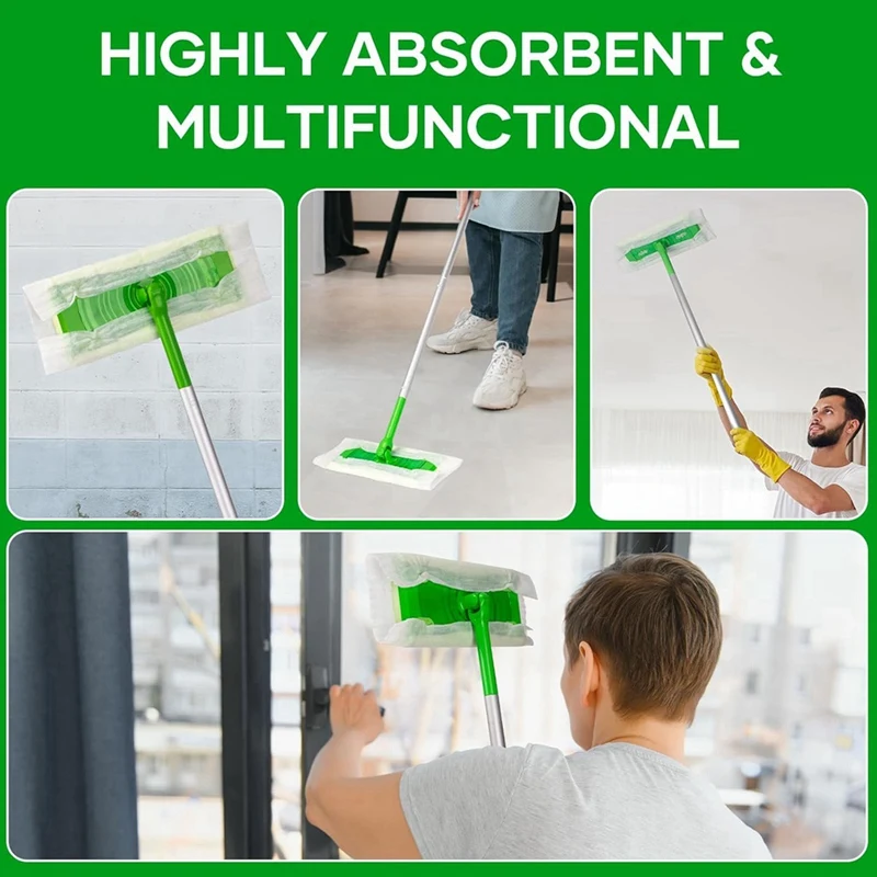 100 Count Dry Sweeping Cloths for Sweeper Mop,Dry Mop Refills Pads for Sweeper, for Floor Mopping