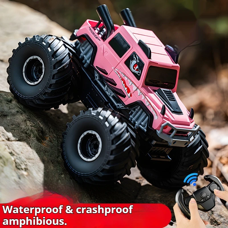 

Детский автомобиль с дистанционным управлением 4wd, гоночный автомобиль для дрифта, водонепроницаемая и ударопрочная ручка, один контроль, внедорожник, подарок