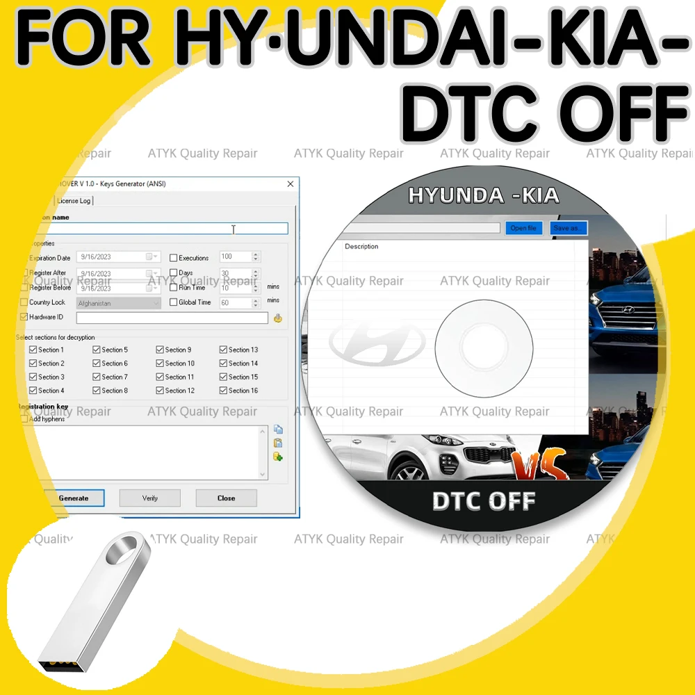 

D-TC OFF FOR HY-UNDAI FOR K-IA Repair equipment ECU Diagnostic Tool Vehicle Maintenance Scanning tool obd2 scanner auto tuning