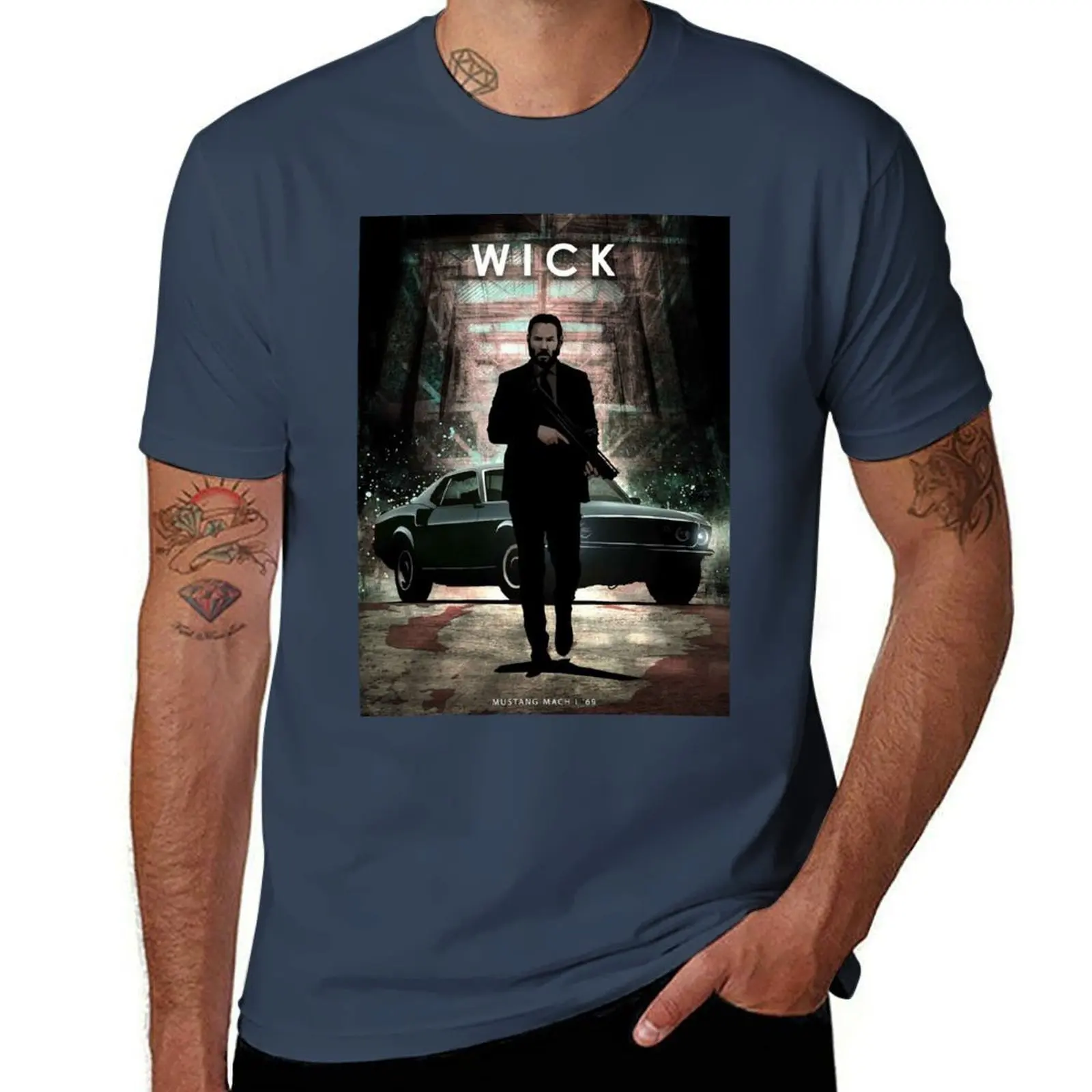 

John Wick T-Shirt t shirt custom print cotton t shirts man 100% T-Shirt