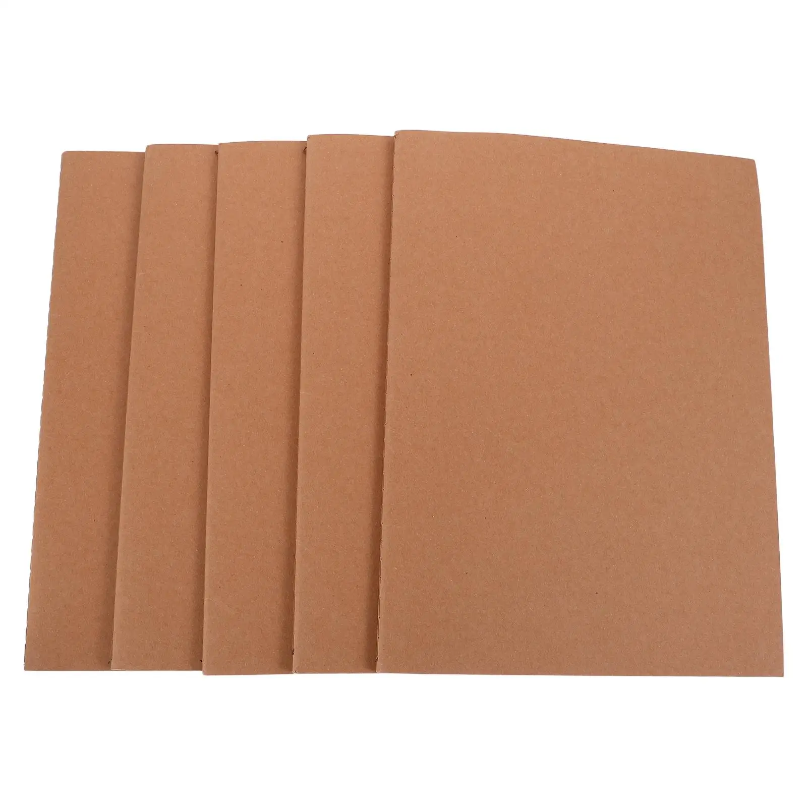 

5 Pcs Notebook White Paper Blank Pages Drawing Sketchbooks for Kids Studying Travel Plain Notebooks Draft Paper Books