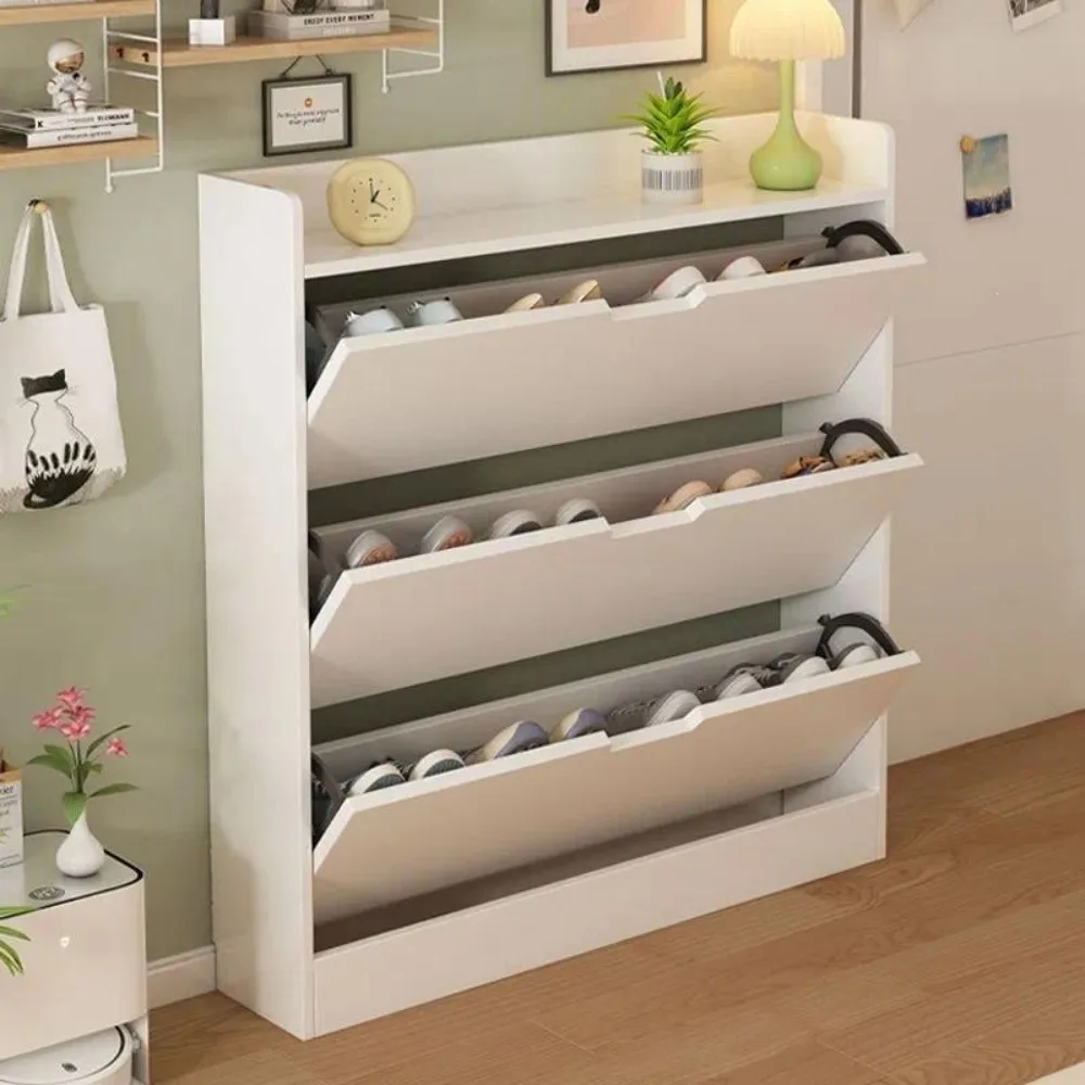 Simple and ultra-thin shoe cabinet, home shoe cabinet storage cabinet, large-capacity storage,