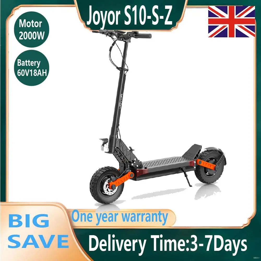 Joyor S10-S-Z Adult E-scooter 1000W*2 Motor 60V18Ah Escooter 10 Inch Off Road Tire Off Road Electric Scooter