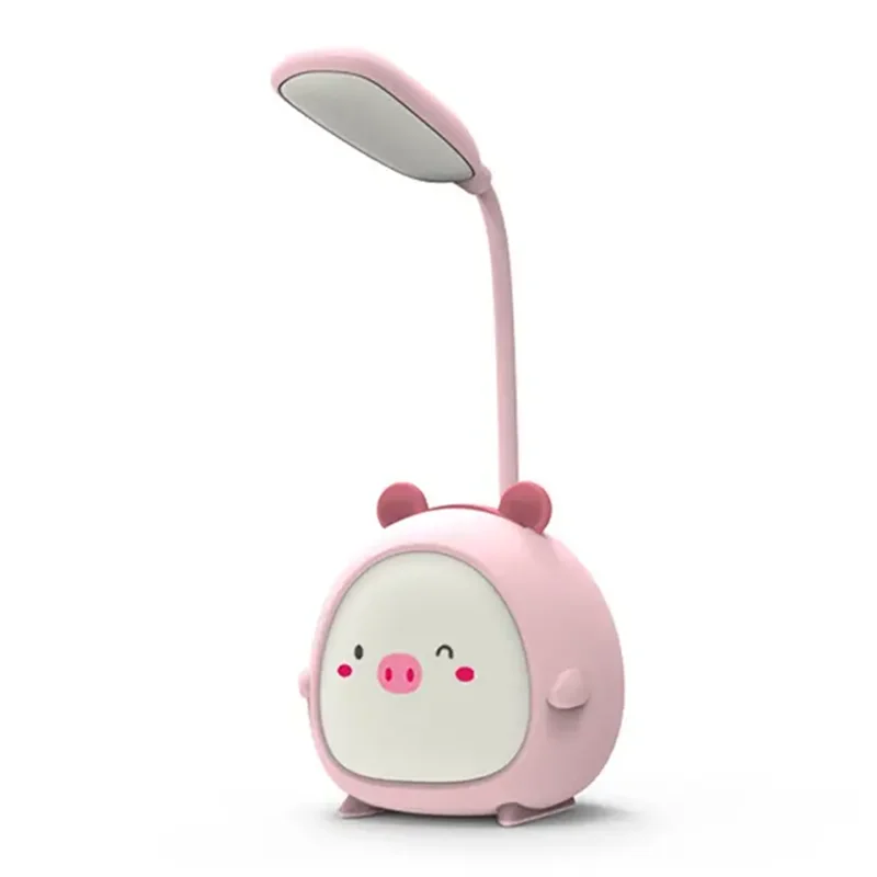 Imagem -06 - Led Lâmpada de Mesa Animal Bonito Luz Ajustável Noite Abajur Proteção para os Olhos Lâmpada de Leitura Lâmpada de Sono Infantil Quarto Pequeno