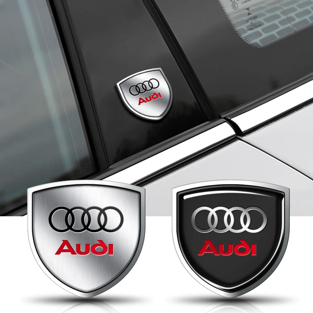 3D Metall Auto-Karosserie Kofferraum Emblem Aufkleber Abzeichen Dekoration Ventilkappe für Audi SLine A1 A3 B7 A4 B8 Q7 A5 A6 Q5 Q3 Zubehör