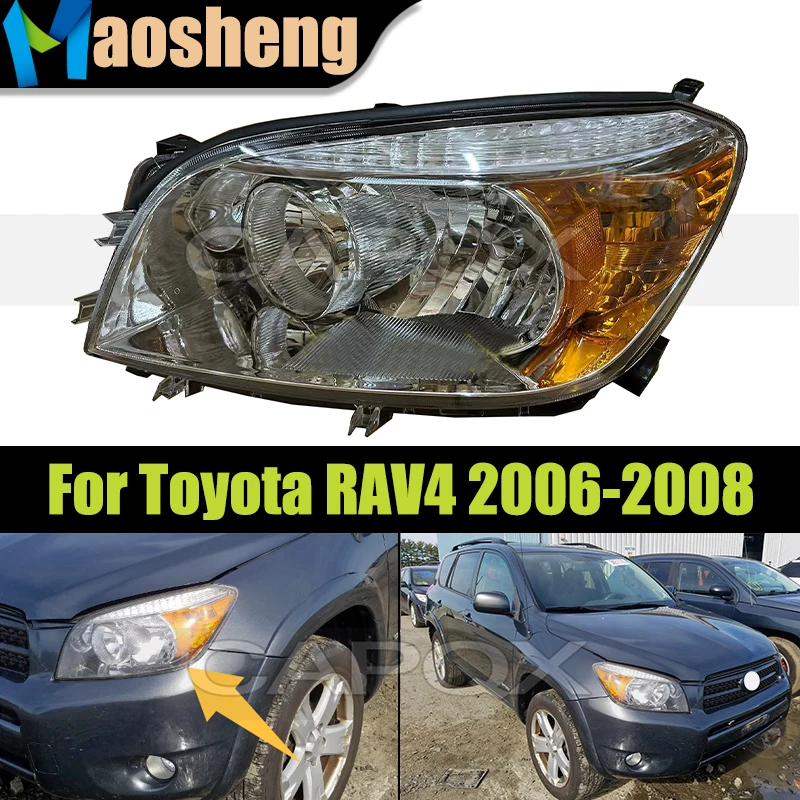 

Американская версия, передняя фара без лампочек для Toyota RAV4 2006 2007 2008, замена фары водителя