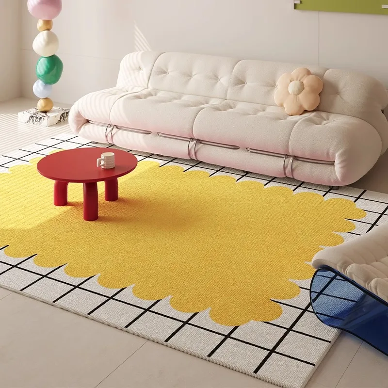 VIKAMA Modern Minimalist Style Colorful Carpet Bathroom Entrance Non Slip Floor Mat Bedroom Bedside Carpet Home Decoration