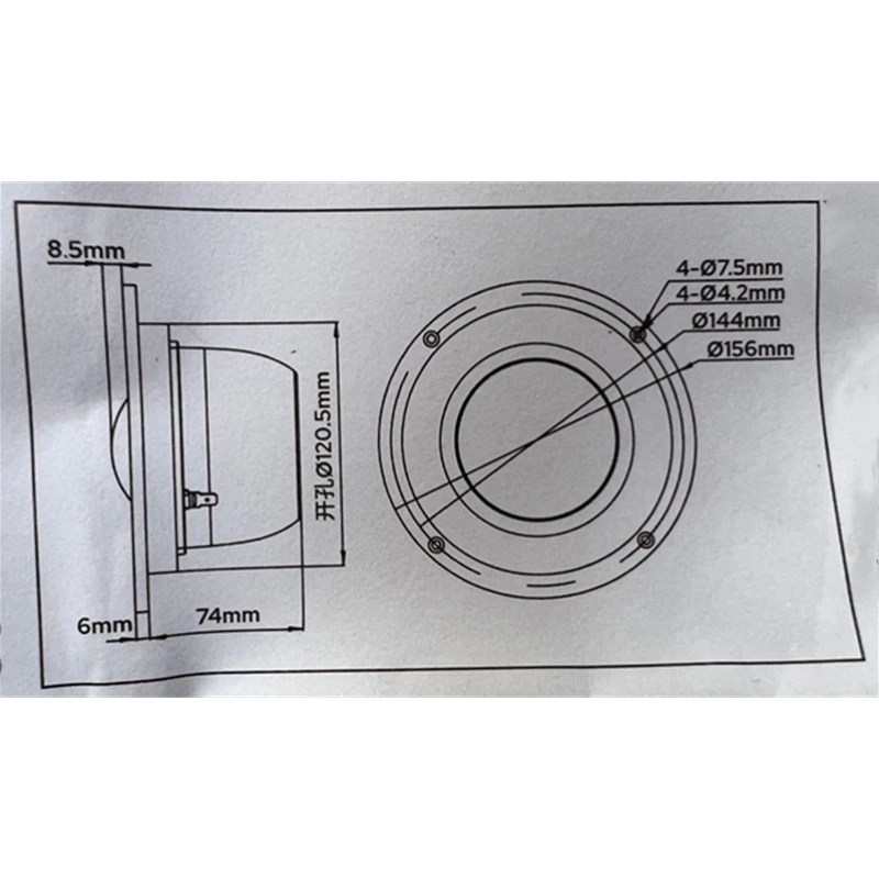 Imagem -06 - Hifi Dome Audio Speaker Pure Midrange Sensibilidade Hv01 Dm7600 1pc