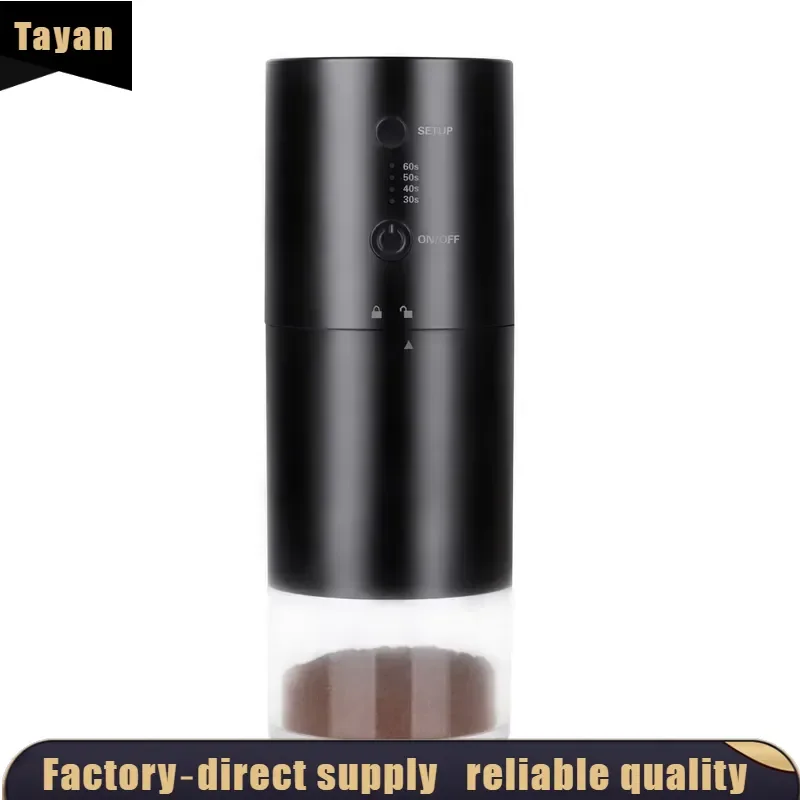 EE1 for Electric Coffee Grinder Portable Italian Coffee Mill Ceramic Core Hand Brewing Household Machine for Outdoor Car Use