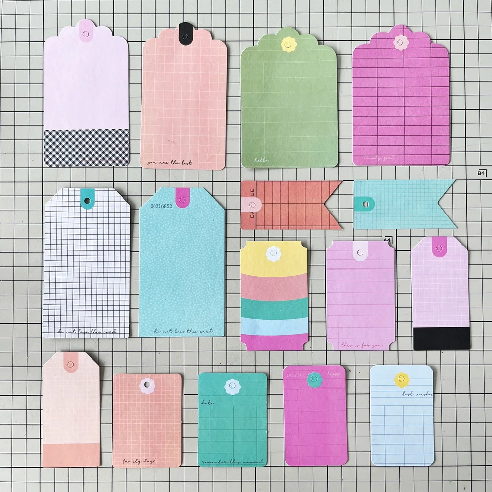 Creative Path 9-teiliges Sweetie DIY Bastelset Dekorative Papier- und Kartonrahmen-Aufkleber Stanzformen Journaling Scrapbooking Komplettset – Detail 18