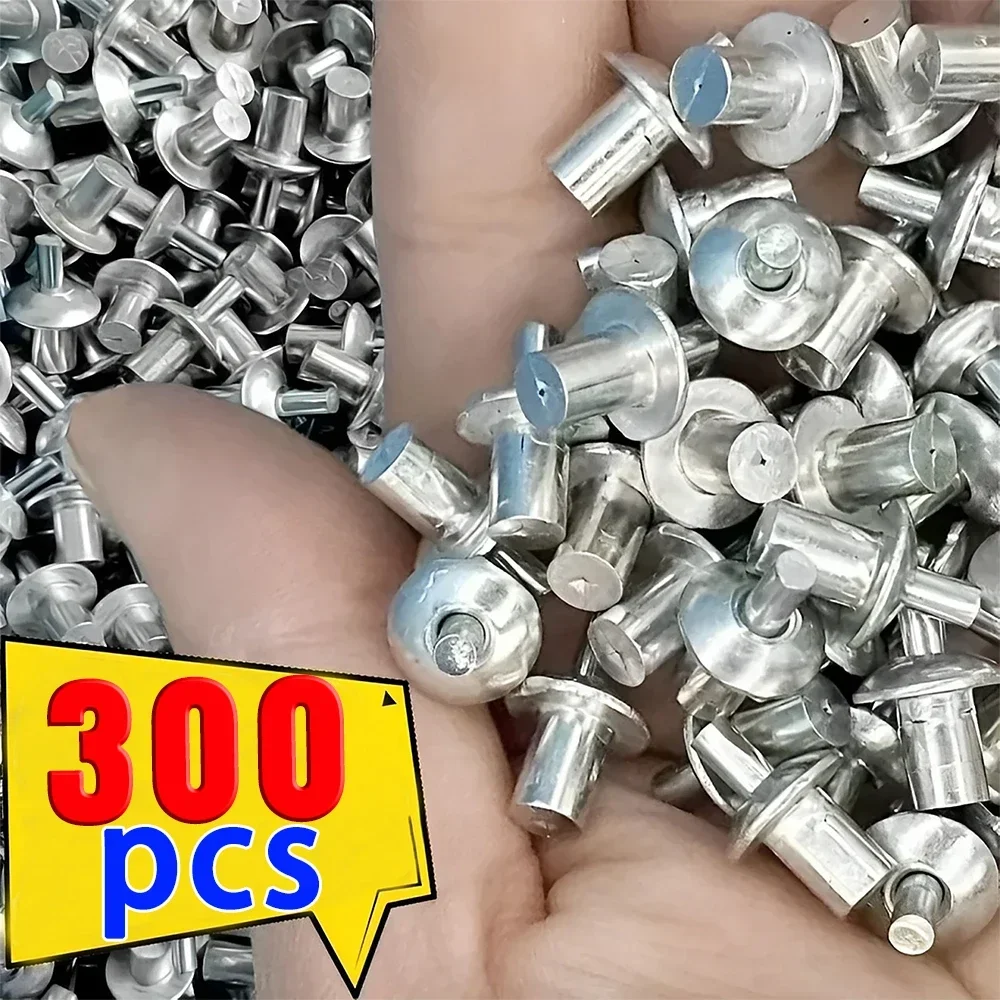 300/10 Uds. Remaches de expansión de accionamiento de martillo tipo golpe vástago de aleación de aluminio clavos de tornillo gabinetes sujetador de ventana remache piezas de Hardware
