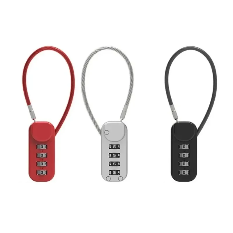 Wire Lock Password Lock Outdoor Luggage Rope Lock Household Waterproof and Rust Proof Small Cabinet Lock Head