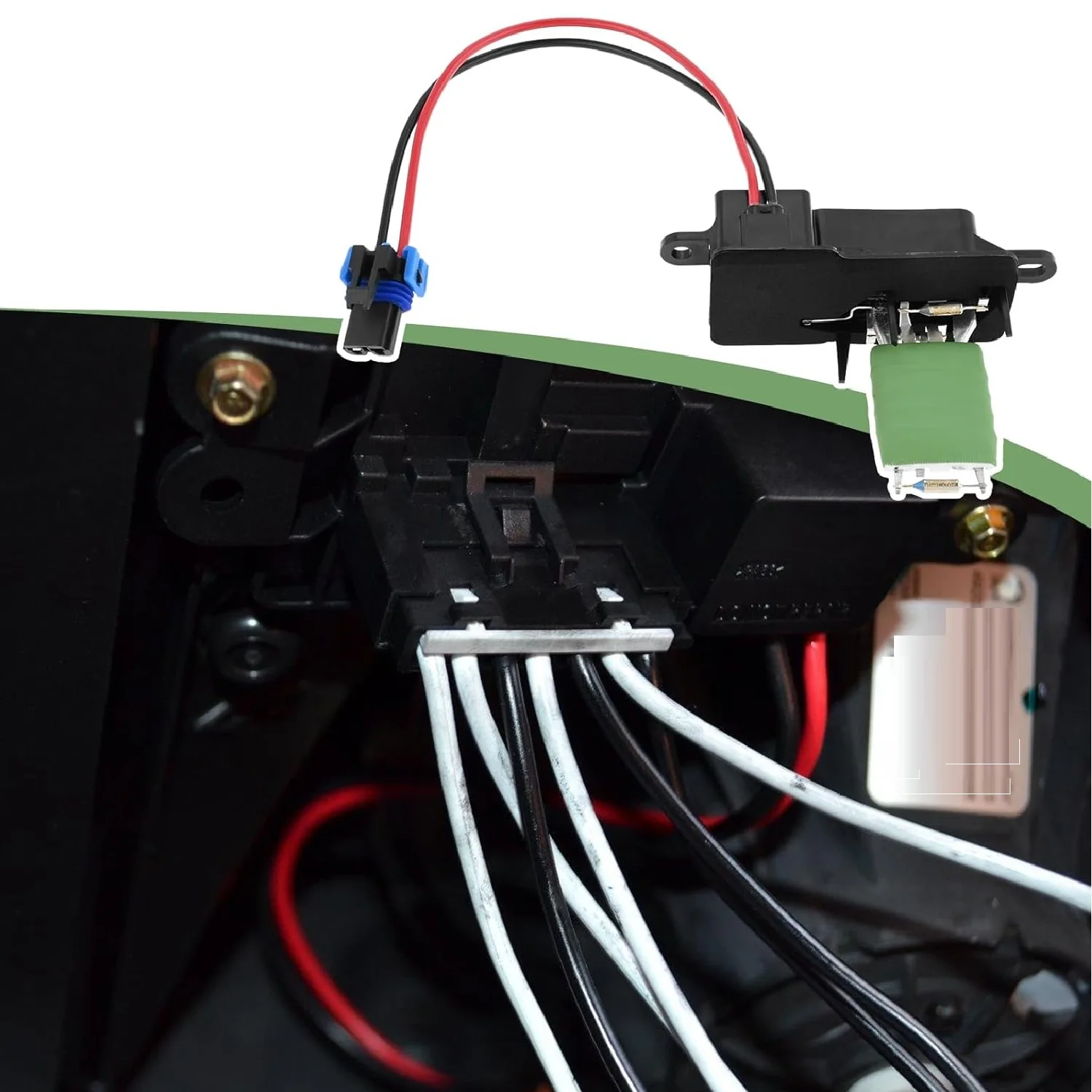 

Front HVAC Blower Motor Resistor for 1996-2019 Chevy Express 1500 2500 3500 4500 C5500 Kodiak Topkick GMC Savana 973007 89018770