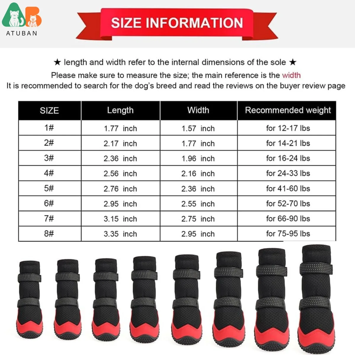 4Pcs Dog Shoes for Hot Pavement Anti-Slip Dog Boots Waterproof Dog Shoes for All Dogs Reflective Straps Pet Dog Boots for Hiking