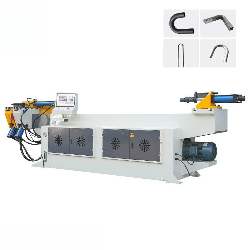 15 inch screen CNC numerical control pipe bending machine, hydraulic automatic pipe bending machine 75mm guide drawing