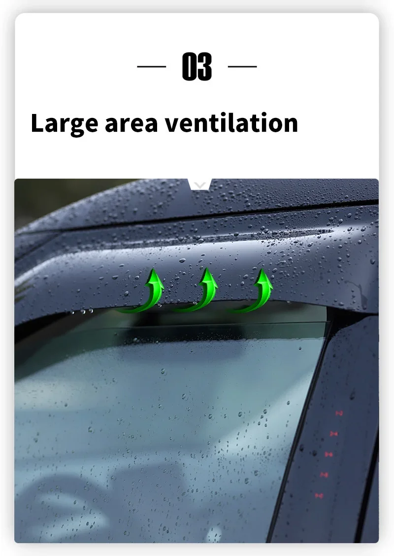 

For KIA Sportage【LWB】MK5 NQ5 2023-2024 Window Visor Vent Shades Ventvisor Wind Deflectors Rain Guard Shades Visor Body Kit