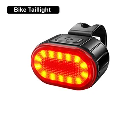 Luci per bicicletta Lampada per bici a LED USB ricaricabile per bicicletta Luce anteriore e posteriore Lampada anteriore Fanale posteriore Lanterna per ciclismo Torcia per bici