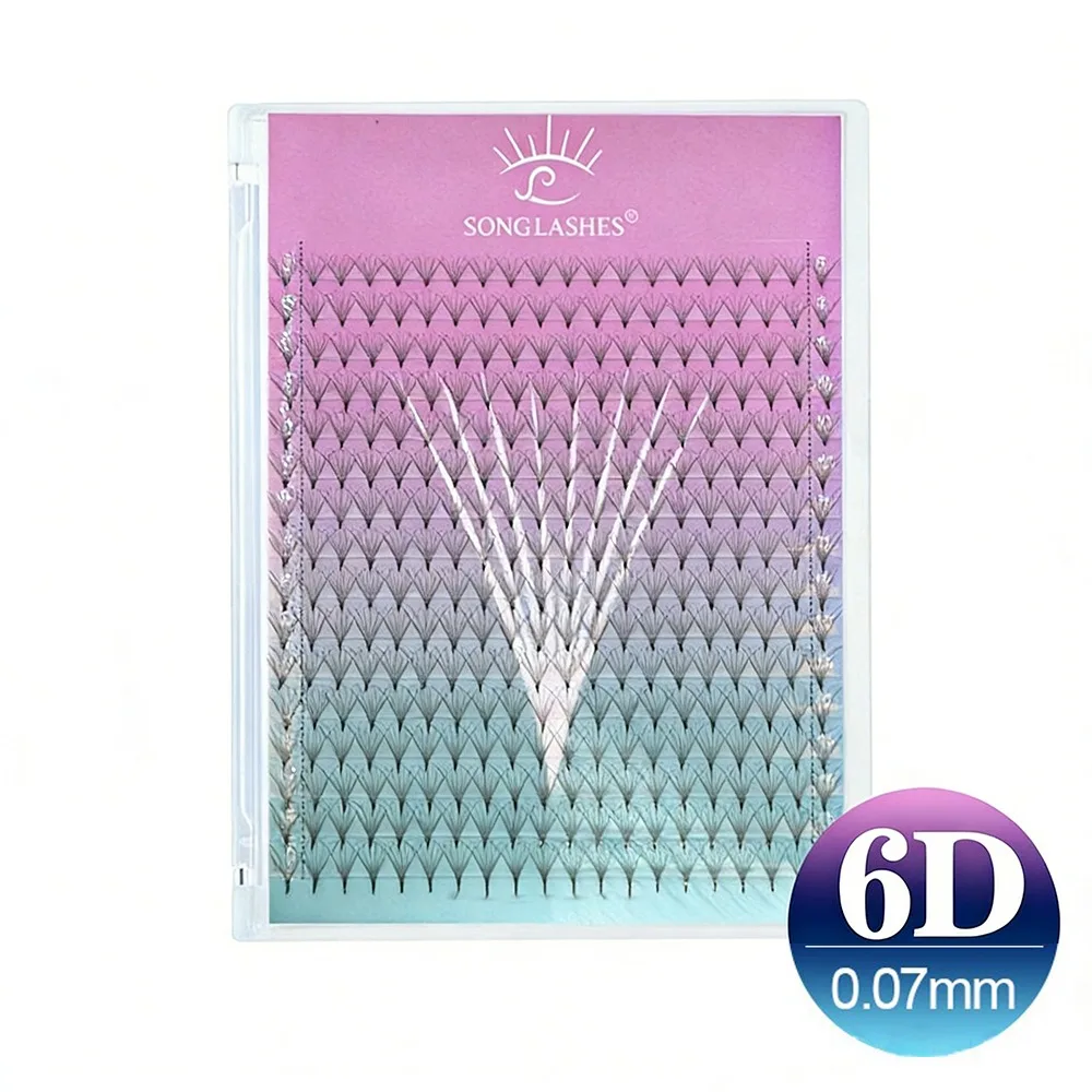 

6D Volume False Eyelashes Sharp Thin PBT Material Artificial Eyelashes 8D Volume Eyelash Extension Makeup Artists