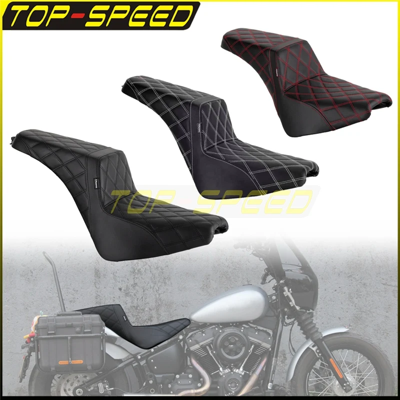 For FLDE FLHC FLHCS FLSL FXBB FXBBS FXST 2018-2022 Two-Up Seat  52000300 2Up Rear Seats for Harley Street Bob Slim Heritage 114