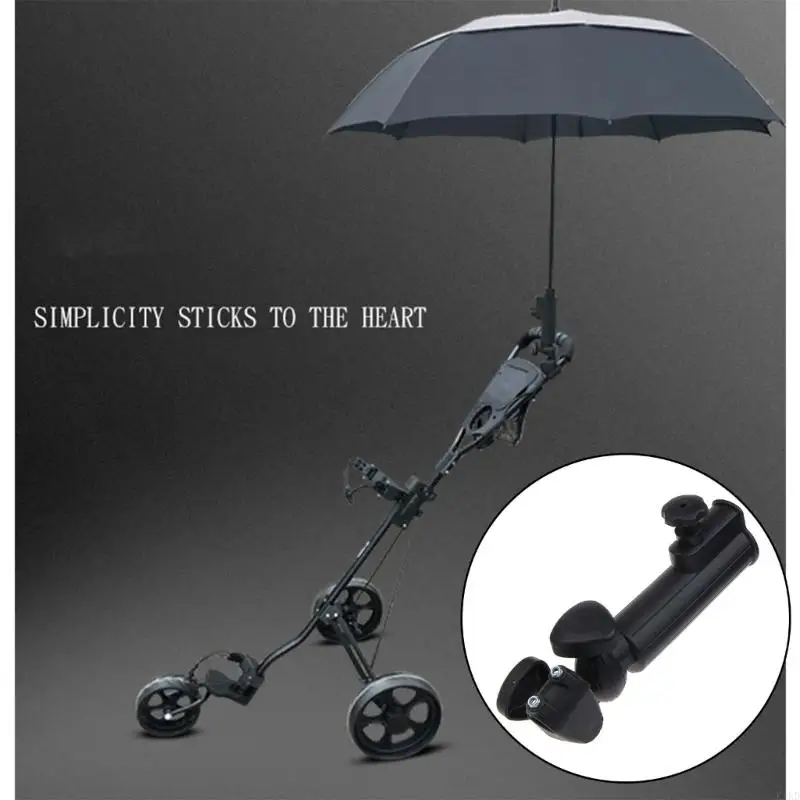 K1kd Golf Trolley Universal Umbrella Base 3 колеса для гольфа для гольф -тележки держатель зонтик регулируемый зонтик