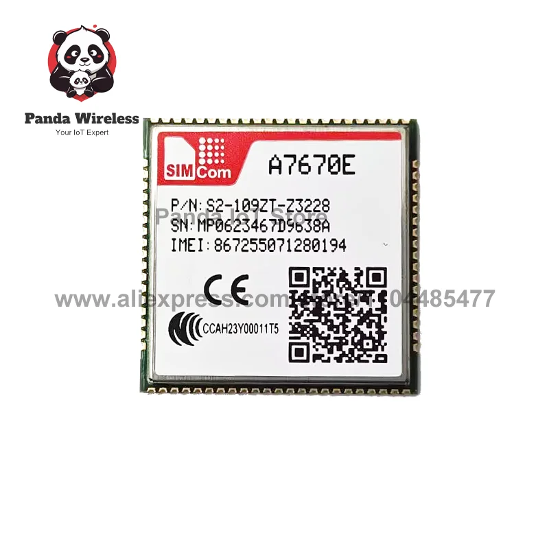 1 PZ SIMCOM A7670E Versione Europea Modulo SIMCOM A7670E-LASE senza GNSS + BT A7670E-FASE con GNSS + BT LTE CCAT1 4G 2G Voce