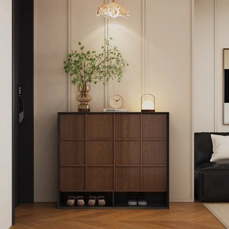 

Home Living Room Cabinets Furniture Nordic Style Solid Wood Storage Cabinet Shoe Rack Shoe Organizer Shoerack Shoes Organizer