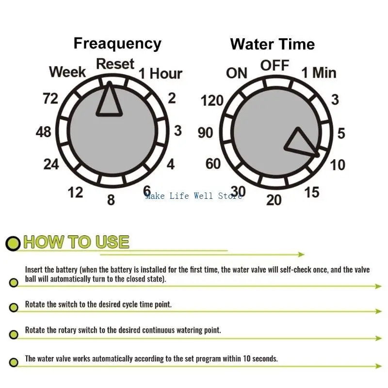 Waterproof Irrigation Controller Outdoor Garden Sprinkler Controller for Drip Irrigation & Lawn Watering System Durable