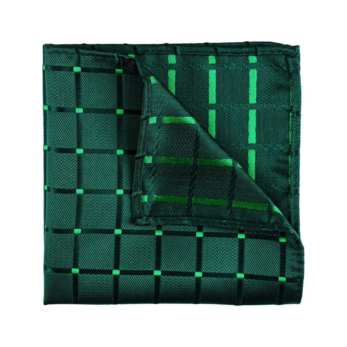 Elegante Pañuelo de Bolsillo Vintage a Cuadros para Hombre, Estilo Británico Clásico, Accesorio Formal para Traje, en Azul Marino, Gris, Negro y Borgoña