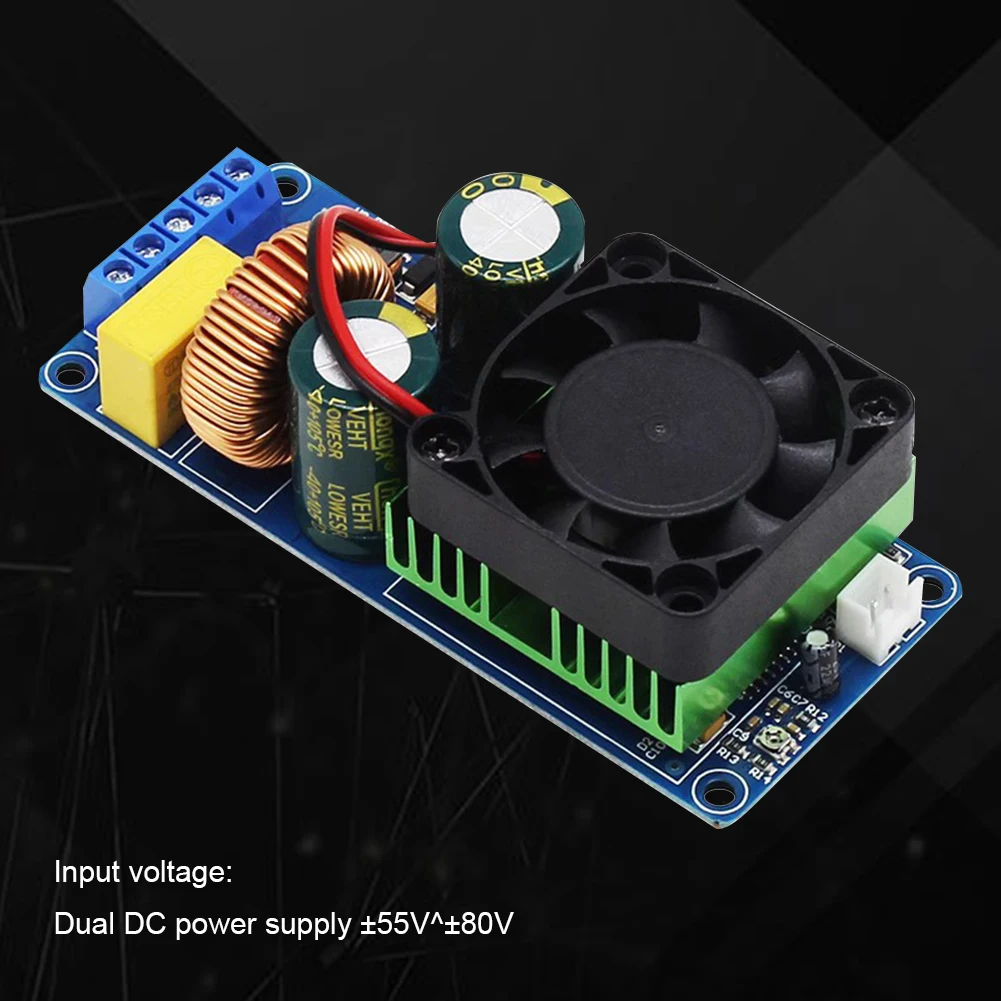 IRS2092 Digital Power Amplifier Board 500W Mono Channel High Frequency Audio Amp Board with Speaker Protection for Car Subwoofer