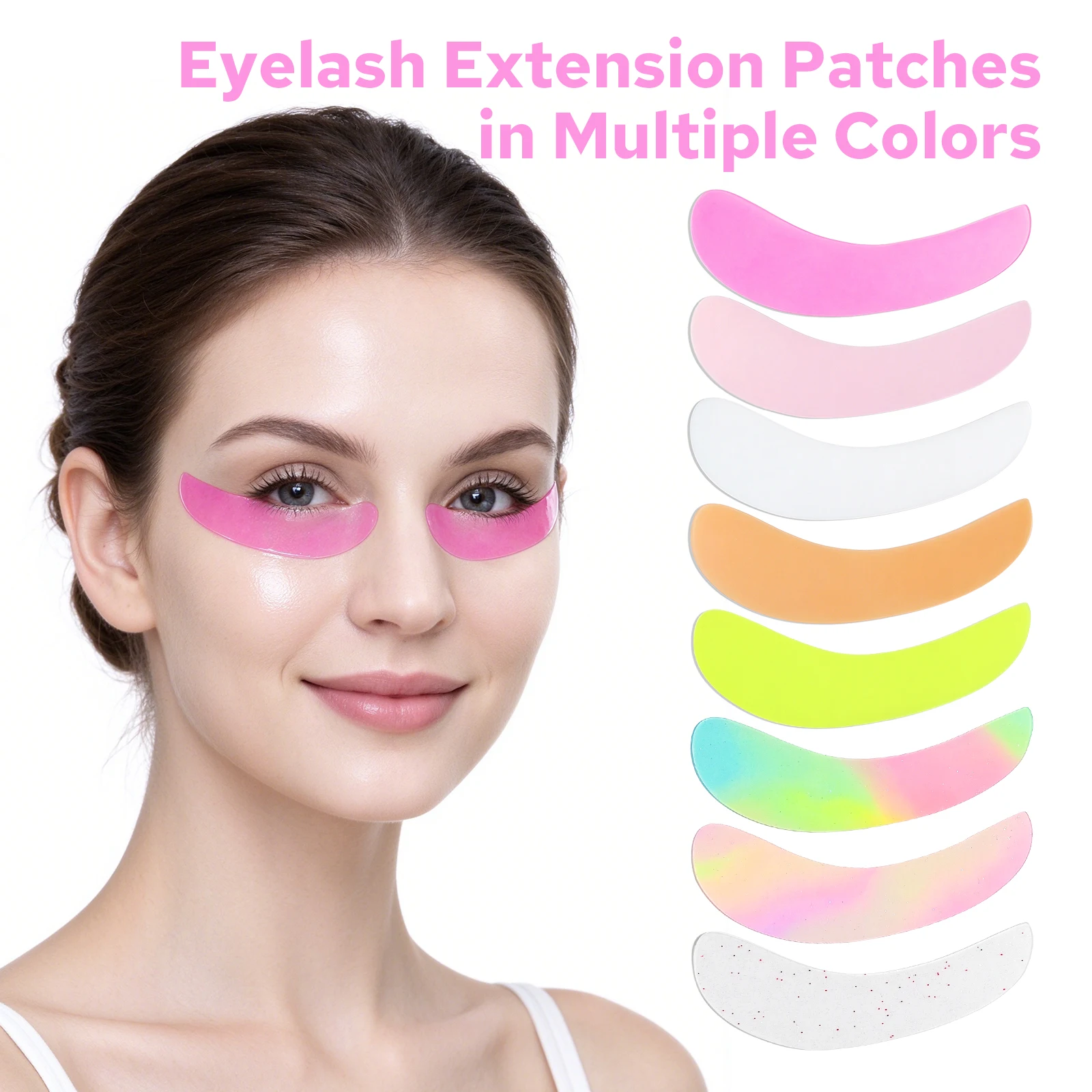 PERMANIA Under Eye Patches For Lash Lift and Eyelash Extension Durable Gel Pads to Separate Upper & Lower Lashes Patch Eyelid