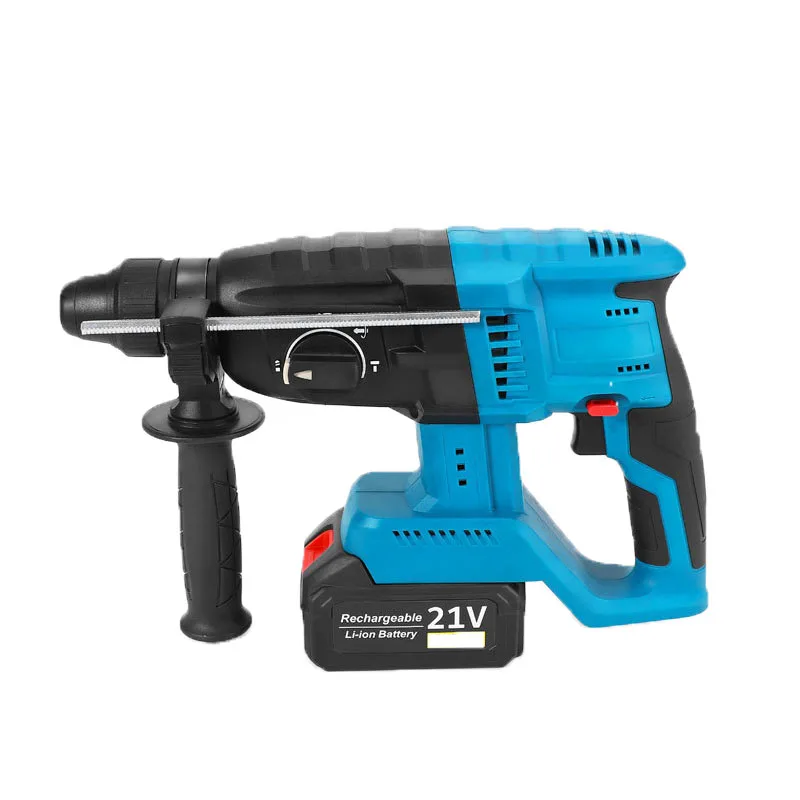 New 3‑in‑1 Brushless Cordless Rotary Hammer Drill Portable Lithium Power Chisel Tool For Home DIY Wall Concrete Drilling Renovat