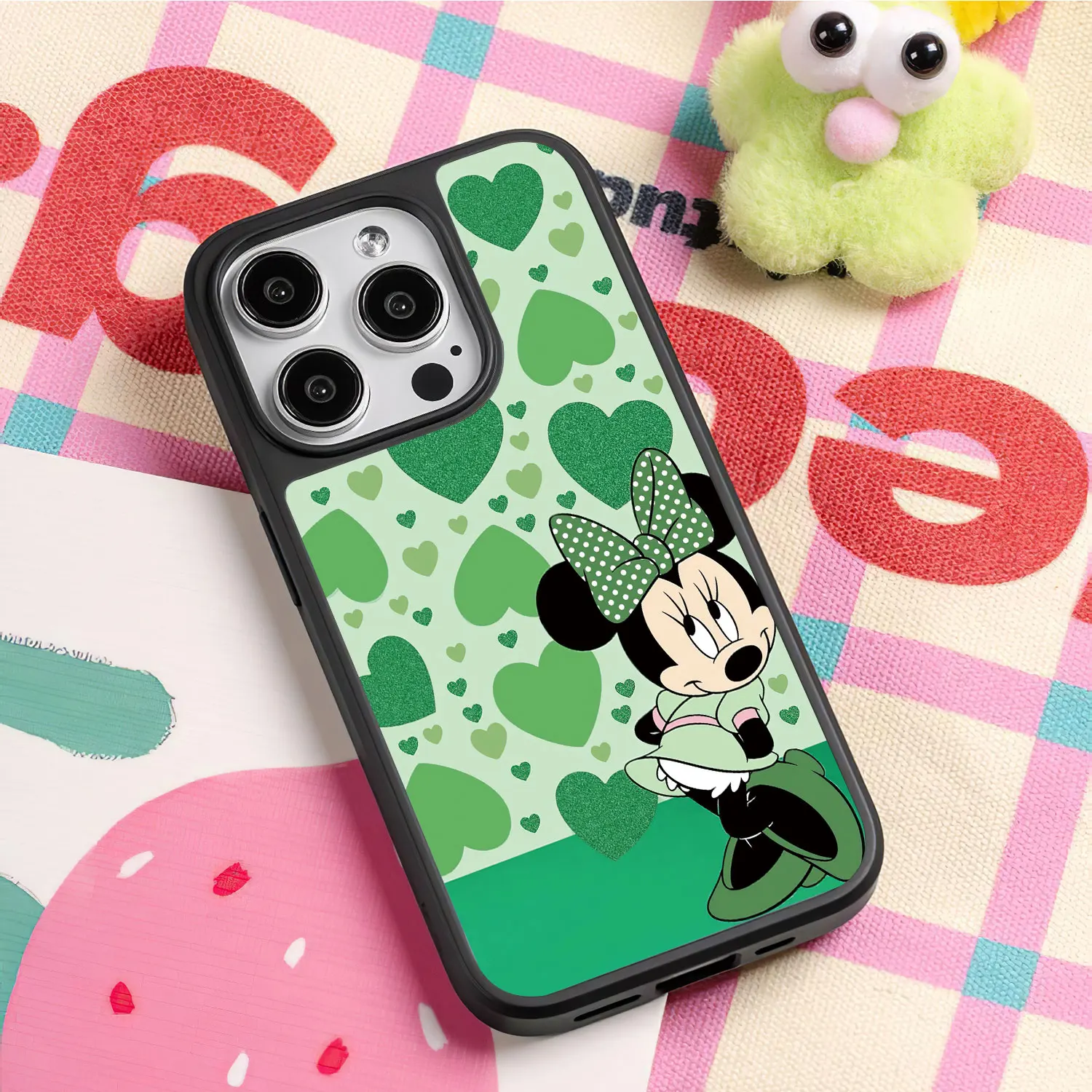 Disney Minnie mouse phone case for iphone 16 15 14 plus 13 12 11 pro max cover couple funda cartoon girl cases anime carcasa image 2