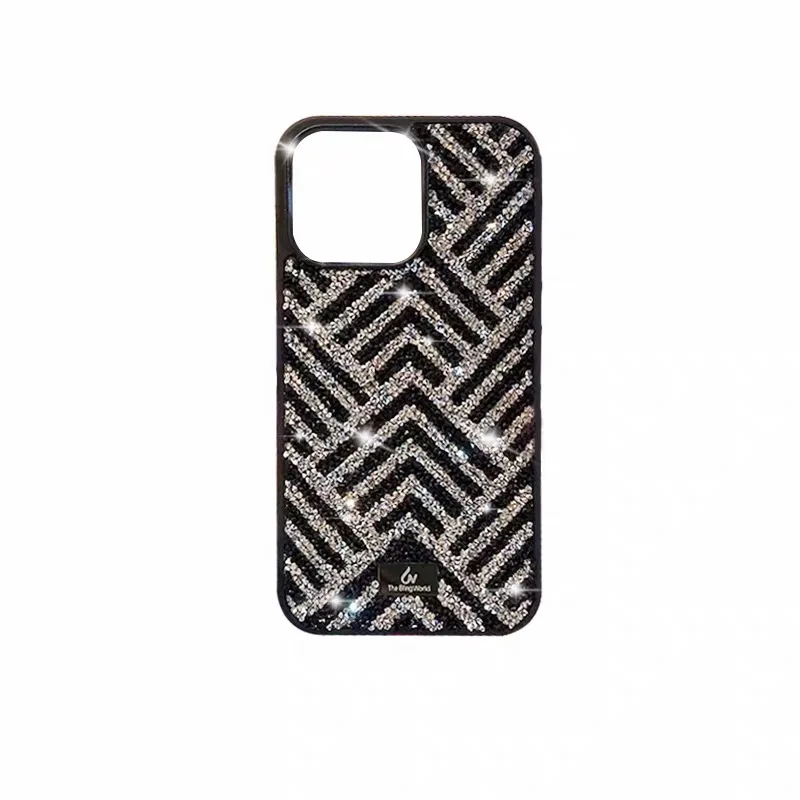 Premium crystal phone case, suitable for iPhone, silicone luxury all-inclusive package