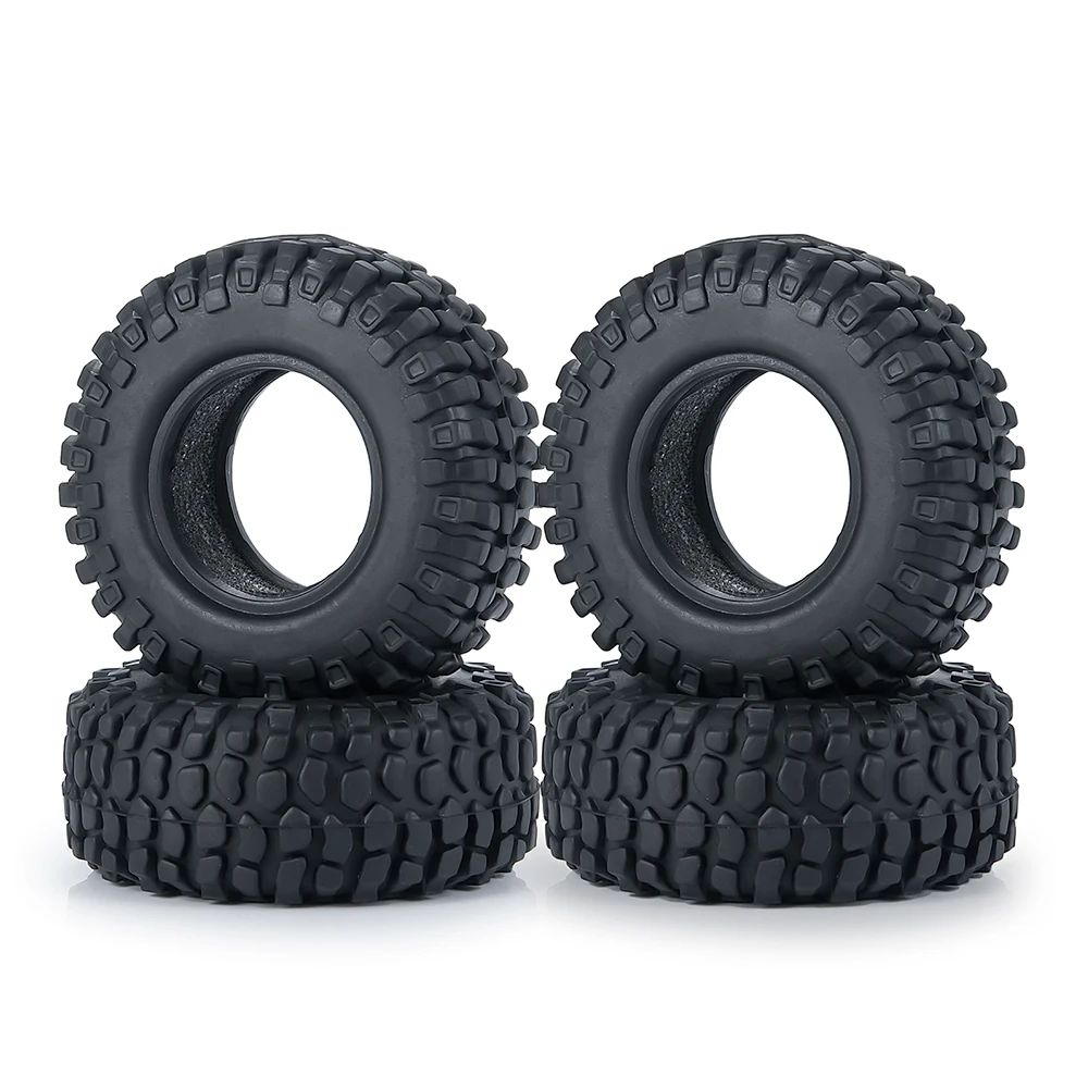 AXSPEED 4PCS 1,0" Gummireifen Schlamm Geländerad Reifen 50/54/58/62/64/65mm für 1/18 1/24 Axial SCX24 TRX4M RC Micro Crawler Auto