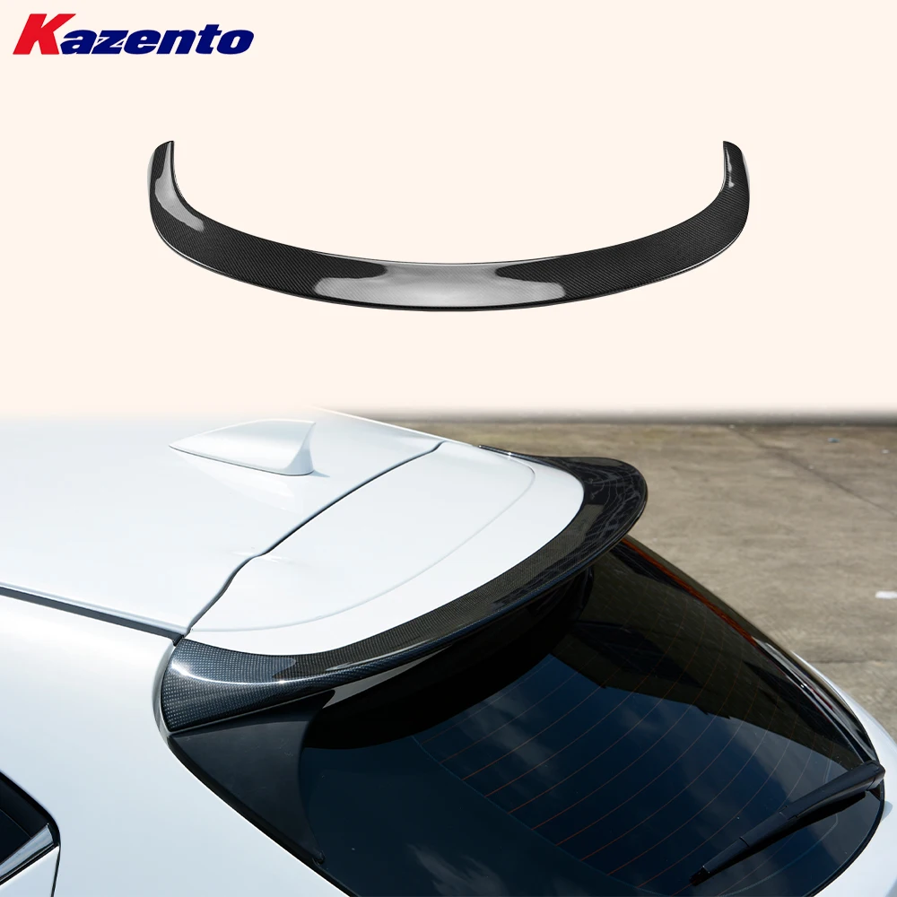 

For Mazda 3 Axela 2017-2018 5D Hatchback Carbon KZB Rear Roof Spoiler Wing Lip