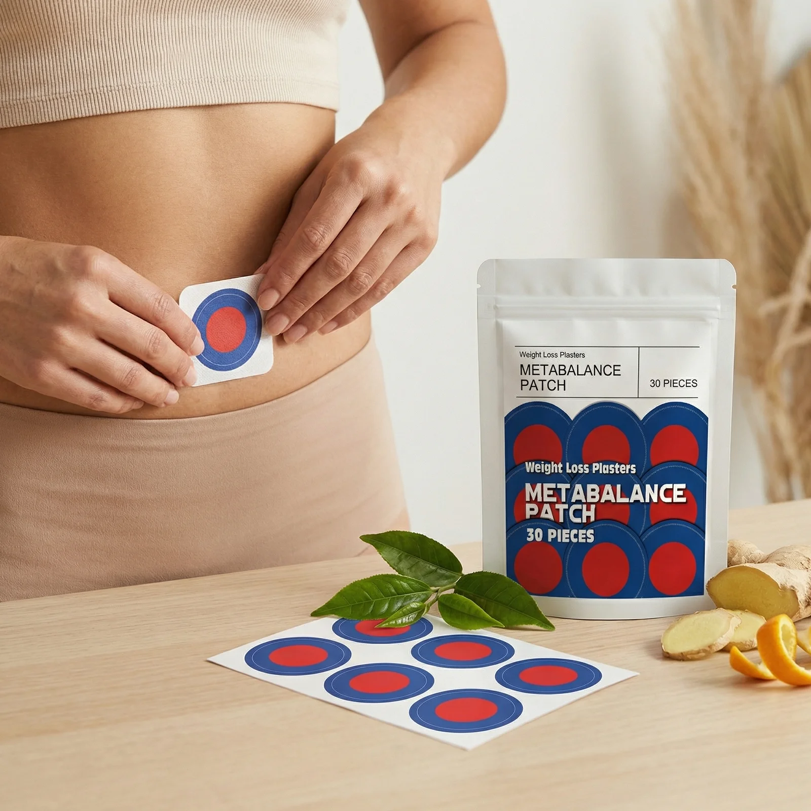 

Body Care Patch Metabolic Balance Slimming Management Regulate Fat Burner Portable Nourishing Skin Patches Weight Control Patch