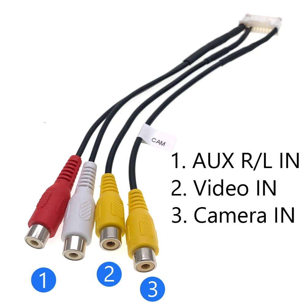 18 24 Pin Car Stereo Radio Camera AUX Video IN RCA Power Speaker Wiring Harness for Clarion NX404 NX403 NX405 NX706 NX807 VX807