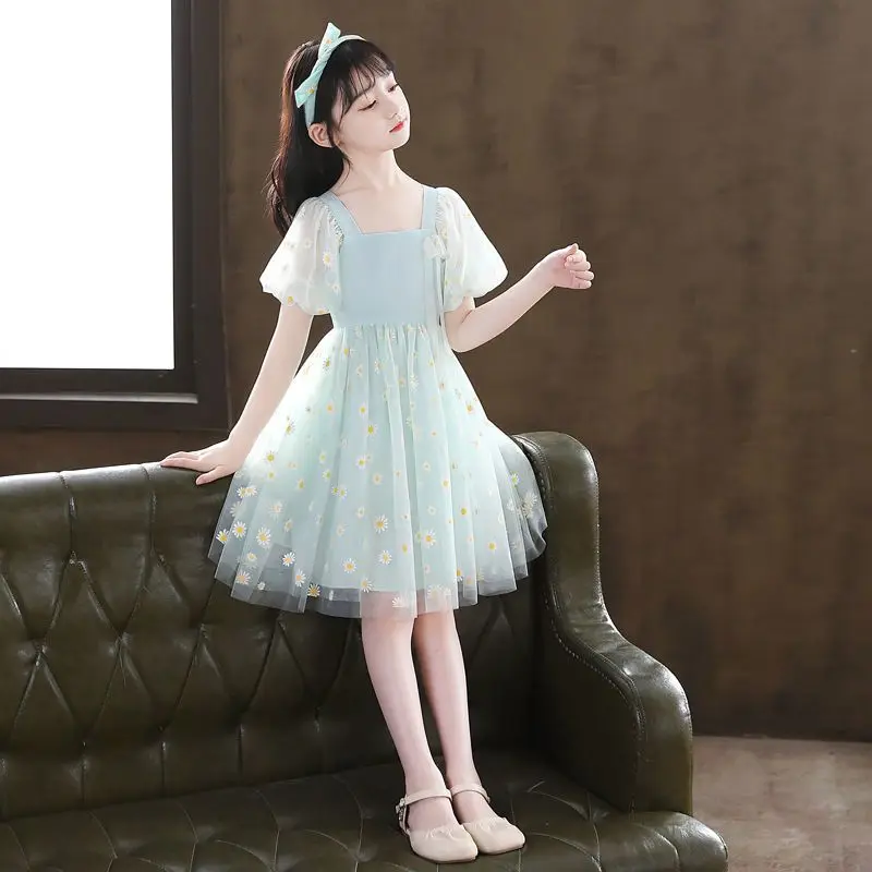 white christmas dresses Kids Girls Floral Summer Fashion Dresses Toddler Outfits – Children's  Territory a Unit of VIC&SI LLC main image 1