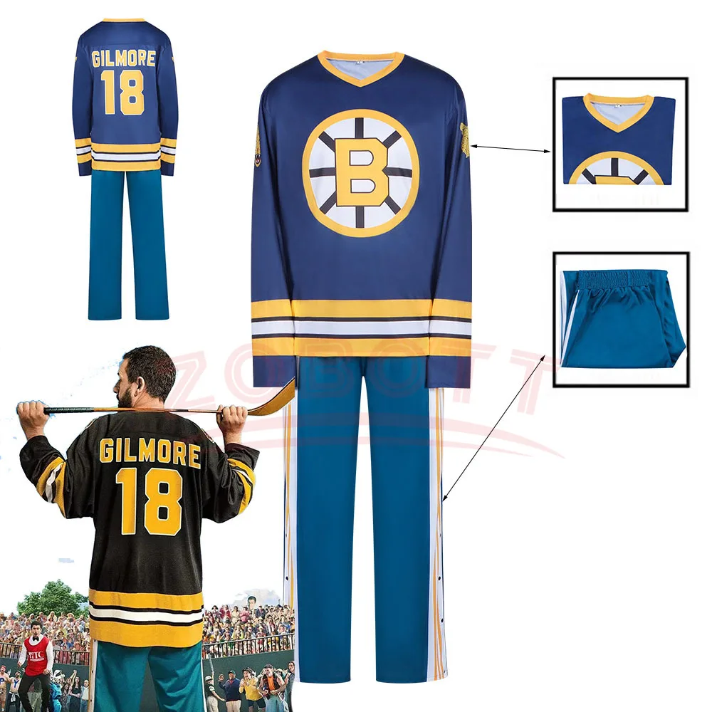 

Movie Happy Gilmore 2 Cosplay Costume Fashion Movie Long Sleeve Sweatshirt Pants Men Women Golf Jersey Halloween Party Outfits