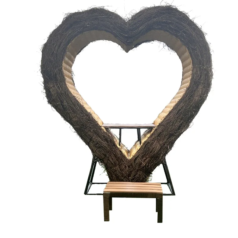 Bird's Nest rattan card seat, rain and sun protection scenic ornament swing