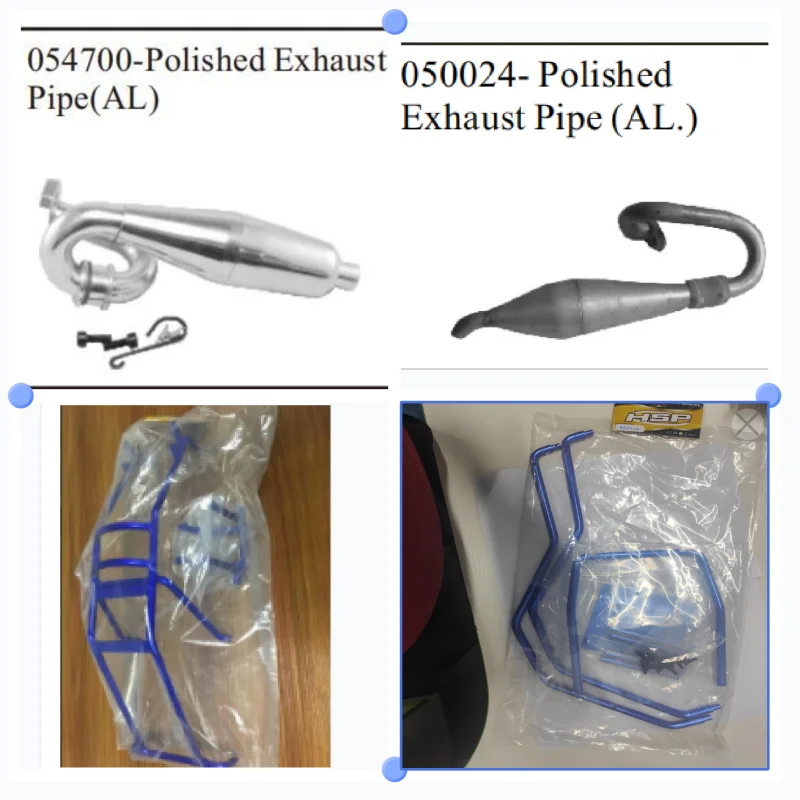 

ОБНОВЧЕННЫЕ ЗАПАСНЫЕ ЧАСТИ HSP 050018(50065) Роллическая клетка 054201(54004)050024 054700 Полированная выхлопная труба Для 1/5 радиоуправляемого автомобиля 94050 94054