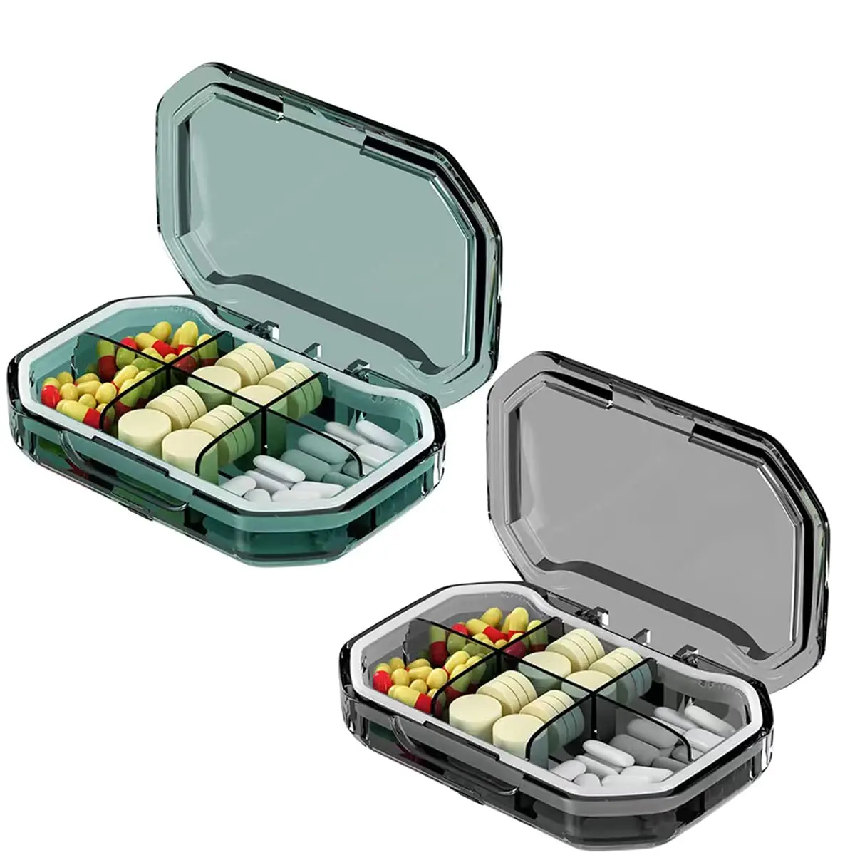 

Travel Pill Organizer Portable Daily Pill Organizer Moisture Proof Pill Case Small Pill Container Medicine Container for Pocket