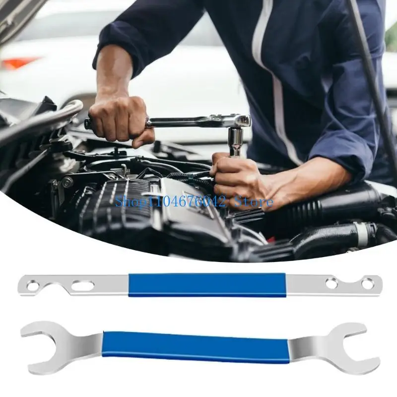 

652F 2Pcs 32mm 36mm Fan Clutch Wrench Removal Tool Set Water Pulley Holder Removal Tool for Engine Maintenance