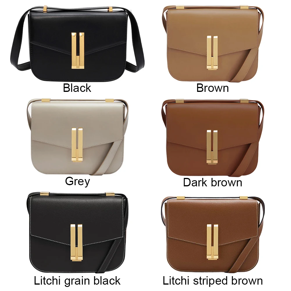 Women Stylish Crossbody Bag Large Capacity PU Square Shoulder Bag Chic Hobo Bag Adjustable Strap Hasp Closure for Outdoor Travel