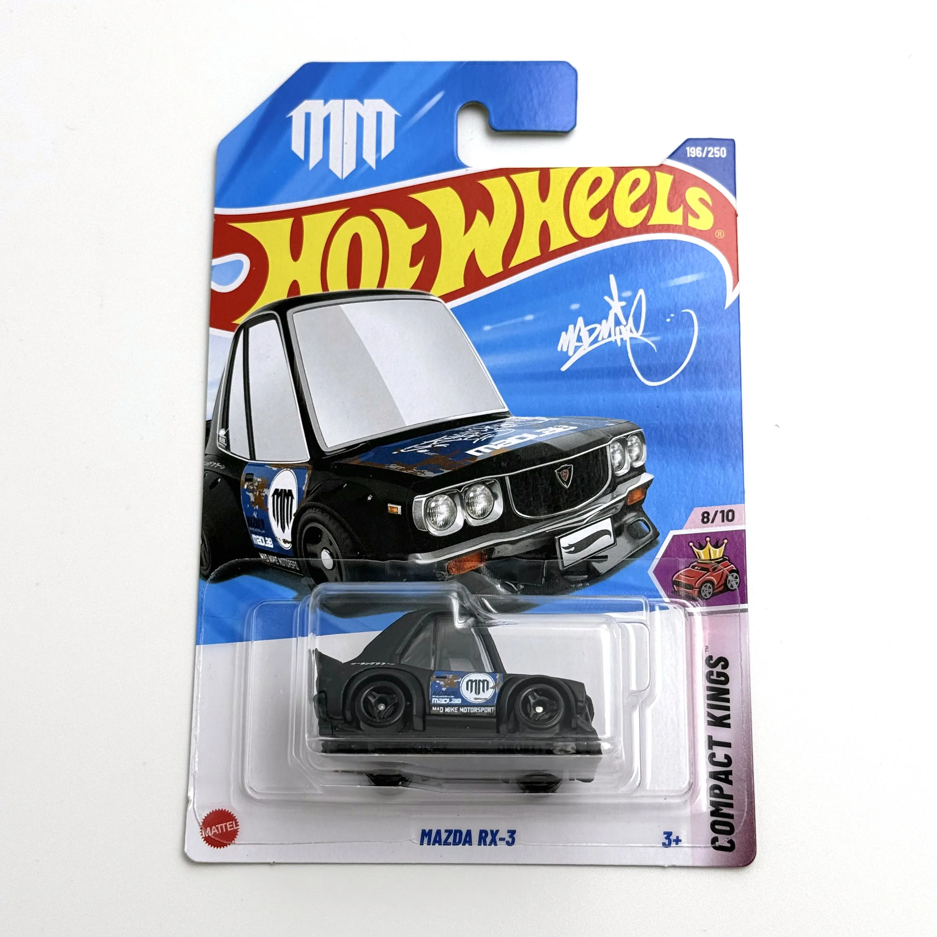 

2025-196 Hot Wheels Cars Mazda RX-3 1/64 Коллекция металлических литых моделей игрушечных транспортных средств